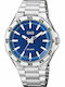 Q&Q Men's Watch 42mm Battery with Silver Metal Bracelet