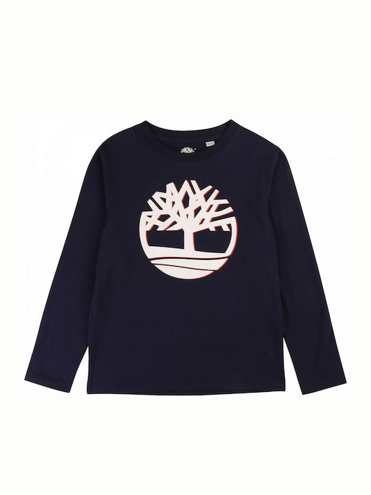 Timberland Kids Blouse Long Sleeve Navy Blue