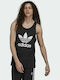 Adidas Adicolor Classics Trefoil Ανδρική Μπλούζα Αμάνικη Μαύρη