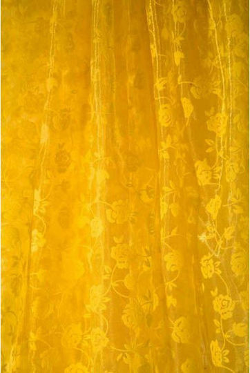 JK Home Decoration Плат за Декорация 150x300бр Жълт