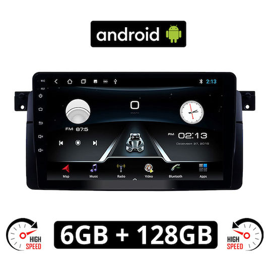 Car Audio System for BMW Series 3 / Series 3 (E46) / M3 / E46 1998-2005 (Bluetooth/USB/AUX/WiFi/GPS/Apple-Carplay/Android-Auto) with Touch Screen 9"