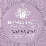 Hannabach Set of Strings for Classic Guitar 900 MHT Silver 200 6.8"