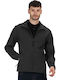 TRA680 Geacă Softshell Iarna Waterproof și Cu Protecție Împotriva Vântului Neagră