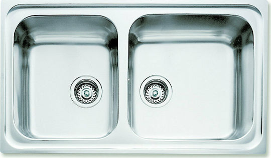 Teka Classic 2B 86 Drop-In Inox Μ86xΠ50cm Silver Teka Classic 2B 86 Drop-In Inox Μ86xΠ50cm Silver