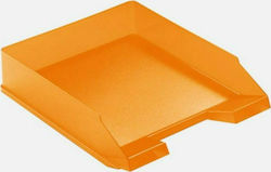 Herlitz Durchsichtiger Ablagekorb Kunststoff Orange