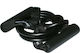 MegaFitness Tubular Resistance Band Hard with Handles Black 0.03m