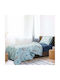 Beauty Home Space Art 6170 Set Kids Duvet Cover Single with Pillowcase Light Blue 160x240cm