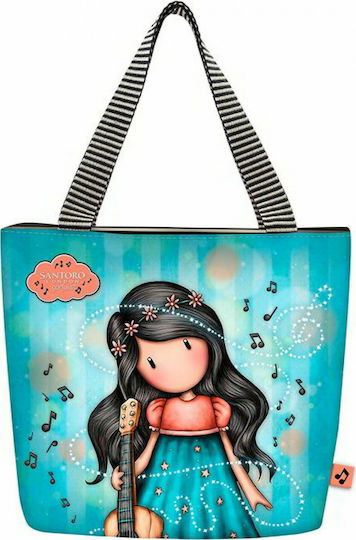 Santoro School Insulated Shoulder Lunch Bag 10lt Turquoise Gorjuss