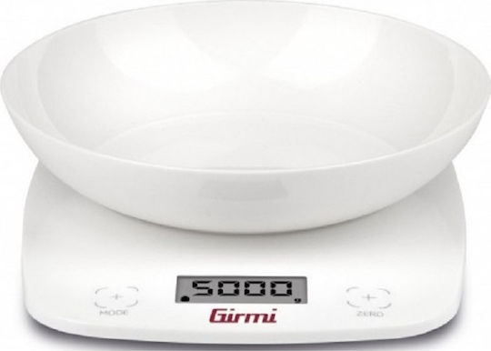 Girmi Digital Kitchen Scale with Bucket up to 5kg White
