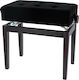 Gewa Deluxe Compartment Adjustable Piano Bench Rosewood L57xW35xH52-61cm