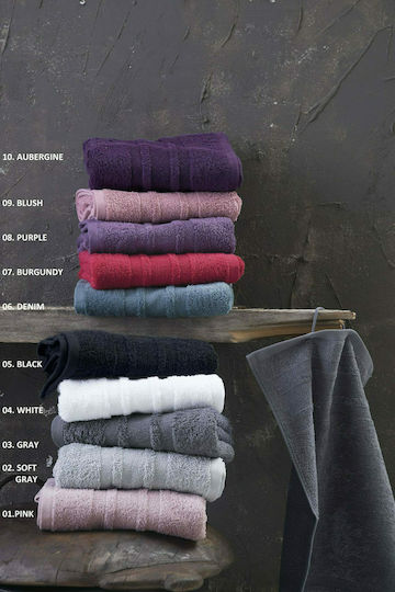 Rythmos Bath Towel Set 5pcs Laura 03 Gray Weight 500gsm