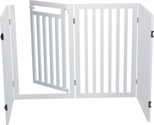 Trixie Divider Dog with Door 60x160x81cm in White Color 60 x 60 x 81cm