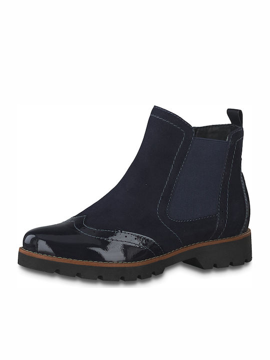 Jana Leder Stiefeletten Damen Marineblau