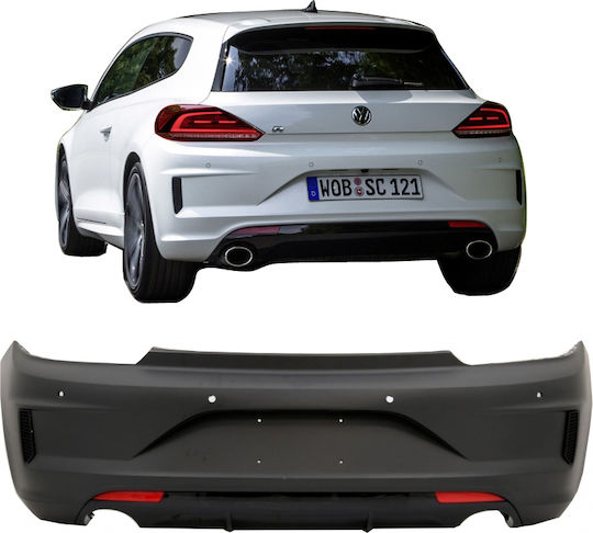 Carner Bumper de Autoturism Partea din spate Compatibil cu Volkswagen Scirocco 2014-2017 Facelift R20 Look