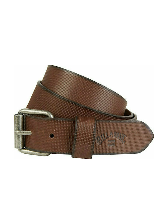 Billabong Men's Leather Belt Brown
