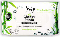 The Cheeky Panda Bamboo Cleansing Facial Wipes Rose 25τμχ