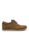 Damiani Men's Leather Casual Shoes Tabac Brown