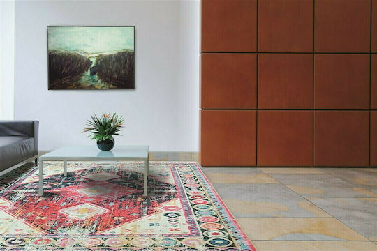 Klonaras 9033 Non-slip Chenille New Vintage Living Room Rug