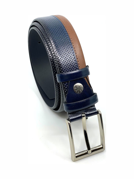 LGD-1733 Herren Gürtel Leder Marineblau