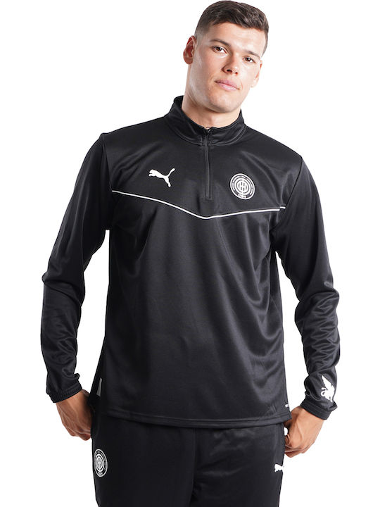 PUMA Teamrise Athletic Long Sleeve Black Blouse