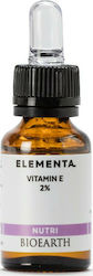 Bioearth Elementa Serum de Față cu Vitamina E 2% 15ml Bioearth Elementa Serum de Față cu Vitamina E 2% 15ml