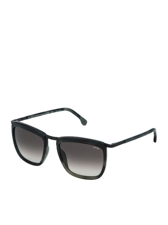 Lozza Unisex Sonnenbrille mit Schwarz Gestell und Schwarz Verlaufsfarbe Linse