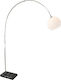 Floor Lamp H200cm. with Socket for Bulb E27 Silver