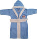 Morven Παιδικό Μπουρνούζι Sports Blue με Κουκούλα