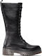 Toki Leder Damenstiefel Schwarz