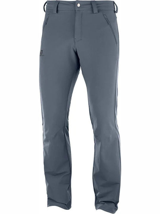 Salomon Wayfarer Warm Straight Men's Hiking Long Trousers Gray