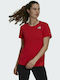 Adidas Heat.Rdy Running Damen Sportlich T-shirt mit Transparenz Polka Dot Vivid Red