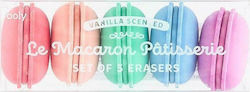 Ooly Eraser Set for Pencil and Pen Le Macaron 5pcs