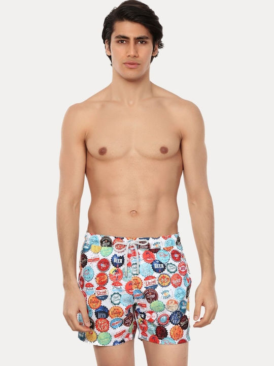 Costume de Baie Bărbați Pantaloni Scurți Multicolor Cu Modele
