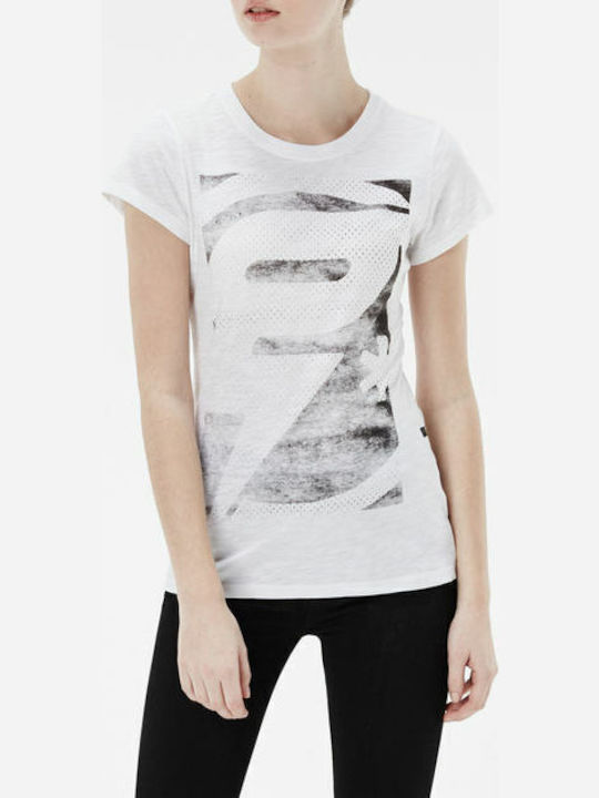 Damen Sportlich T-Shirt Weiß