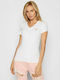 Guess Women's T-shirt with V Neck White