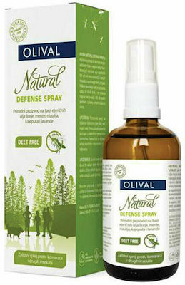 Olival Natural Defense DEET Free Εντομοαπωθητικό Spray 100ml