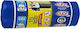 Elef Müllbeutel Kapazität 60Es mit Griffen 58x78cm 15Stück Blau