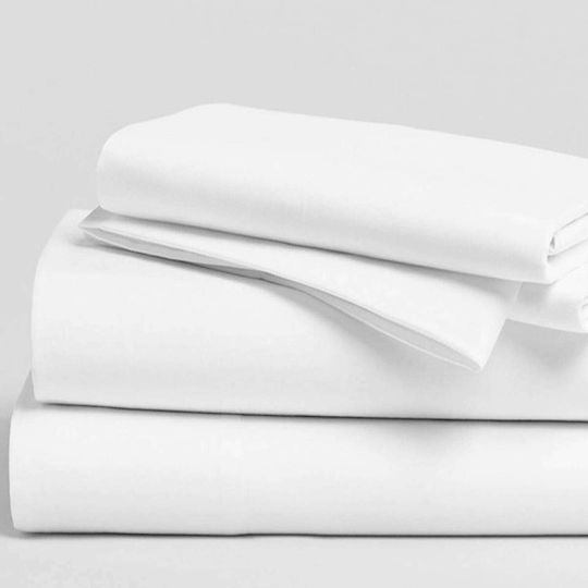Astron Italy Natali Hotel Sheet White Single 160x270cm 100% Cotton 1pcs