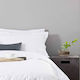 Sprintzio Hotel Sheet White Single 160x280cm Cotton & Polyester 1pcs