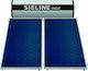 Sieline Inox Încălzitor solar de apă 300 litri Inox Energie Triplă cu colector de 4 metri pătrați