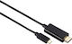 HAMA HDMI 2.0 Премиум Висока Скорост 4K 60Hz HDR Кабел HDMI Мъжки - USB-C Мъжки 1.8м Черен