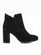 Seven Nadine 206 Wildleder Damen Chelsea Stiefeletten mit hohem Absatz Schwarz