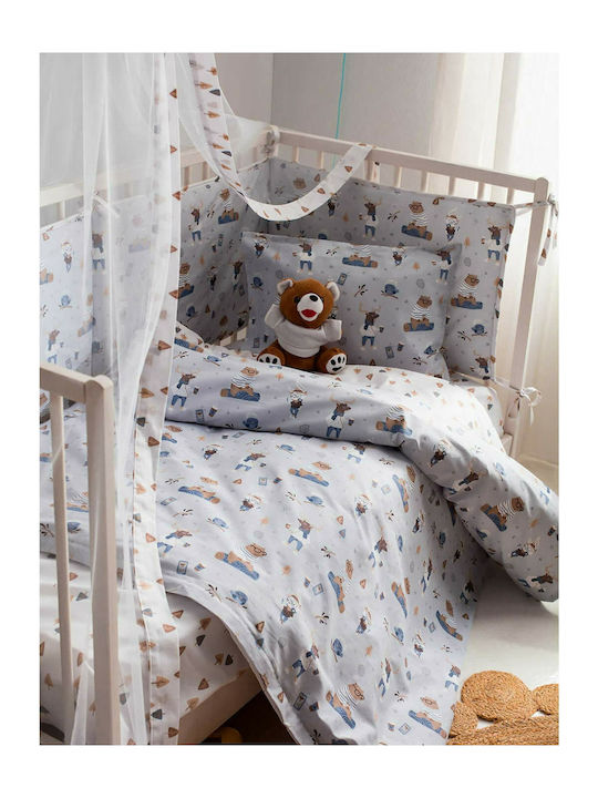 Vesta Home Woodland Βρεφικό Κουβερλί από Πολυεστέρα Ciel 120x160cm