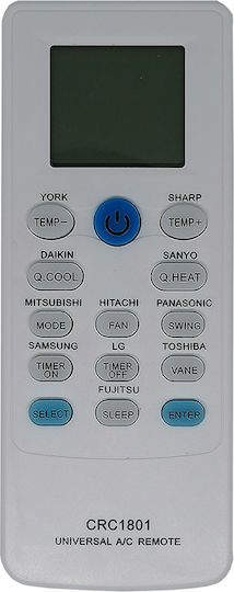 ATC CRC1801 Aircool Universal Τηλεχειριστήριο για Κλιματιστικό