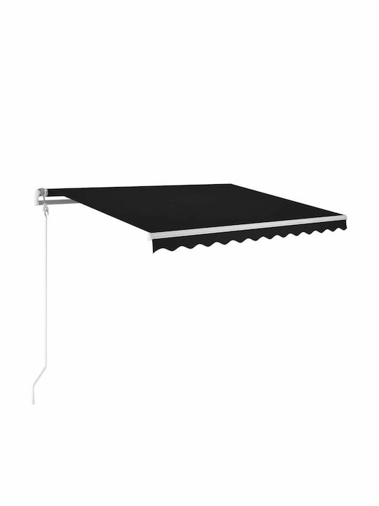 vidaXL Τέντα Βεράντας Ανθρακί 3x2.5m
