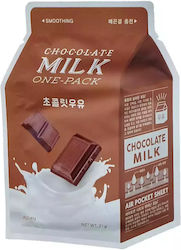 A'Pieu Chocolate Milk One Pack Facemask Μάσκα Προσώπου για Ενυδάτωση / Λείανση 21gr