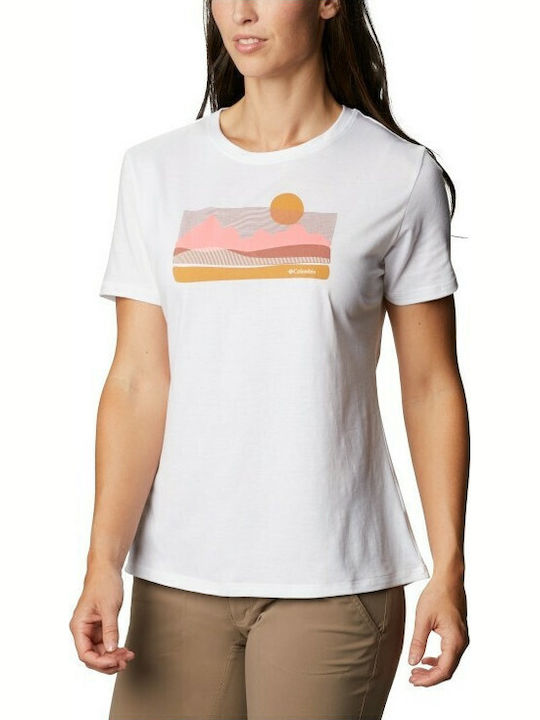 Columbia Sun Trek Graphic Damen T-Shirt Weiß