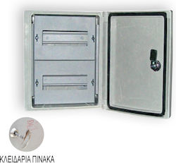 Lucas Wall mounted Waterproof 7-Elements Fuse Box with 2 Rows W250xH300xD170mm 3000