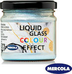 Mercola Liquid Glass Effect Χρωστική Χειροτεχνίας Λευκή για Υγρό Γυαλί Πέρλα 90ml
