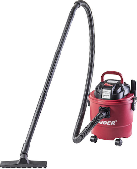 Raider RD-WC08 Staubsauger Flüssigkeiten / Feststoffe 1250W mit Kunststoff Behälter 15Es